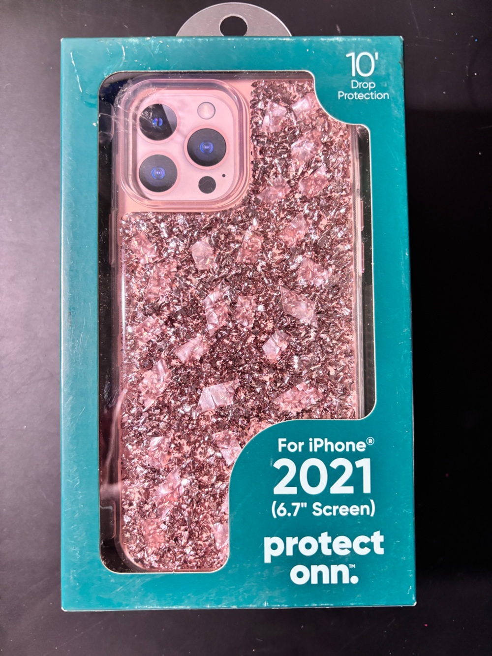 speck Rose Pink Glitter Phone Case for iPhone 2021 6.7"